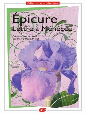 cover image of Lettre à Ménécée